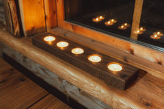 Reclaimed Oak Tealight Tray